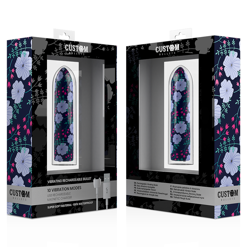 CUSTOM BULLETS Personnalisés Rechargeable Printemps 10 Intensities — vue arrière