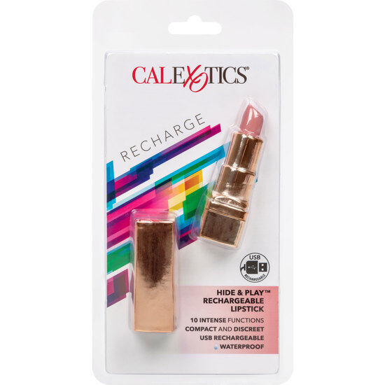 CALEXOTICS Bala Rouge Lèvres Rechargeable Hide & Play Rose Doux — vue détaillée