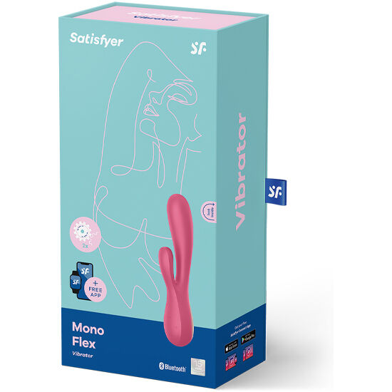SATISFYER CONNECT MONO FLEX ROUGE APPLICATION — vue arrière