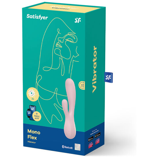 SATISFYER CONNECT MONO FLEX ROSE APPLICATION — vue arrière