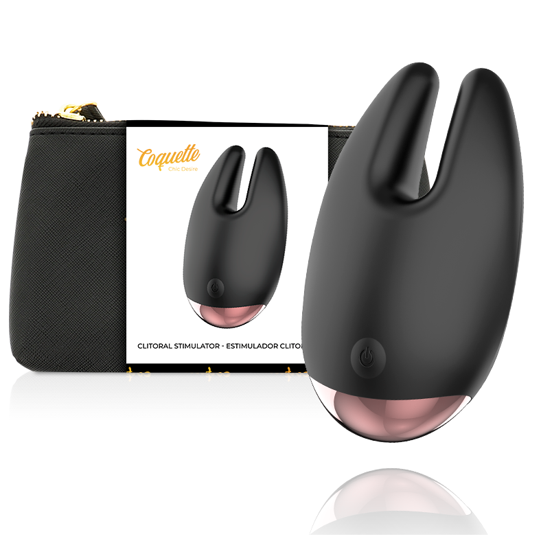 COQUETTE TOYS Stimulateur Clitorial Noir / Or - Aura Intime