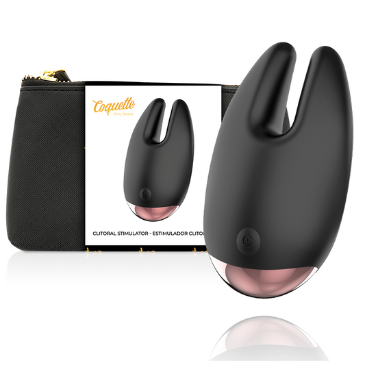 COQUETTE TOYS Stimulateur Clitorial Noir / Or - Aura Intime