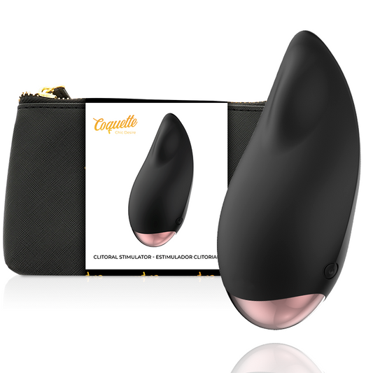 COQUETTE TOYS Stimulateur Clitorial Noir / Or - Aura Intime