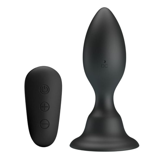 MR PLAY - Plug Anal Avec Télécommande Vibration Noire