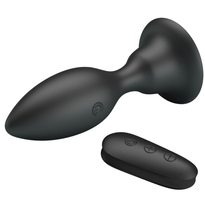 MR PLAY PLUG ANAL TÉLÉCOMMANDE VIBRATION NOIRE — vue détaillée