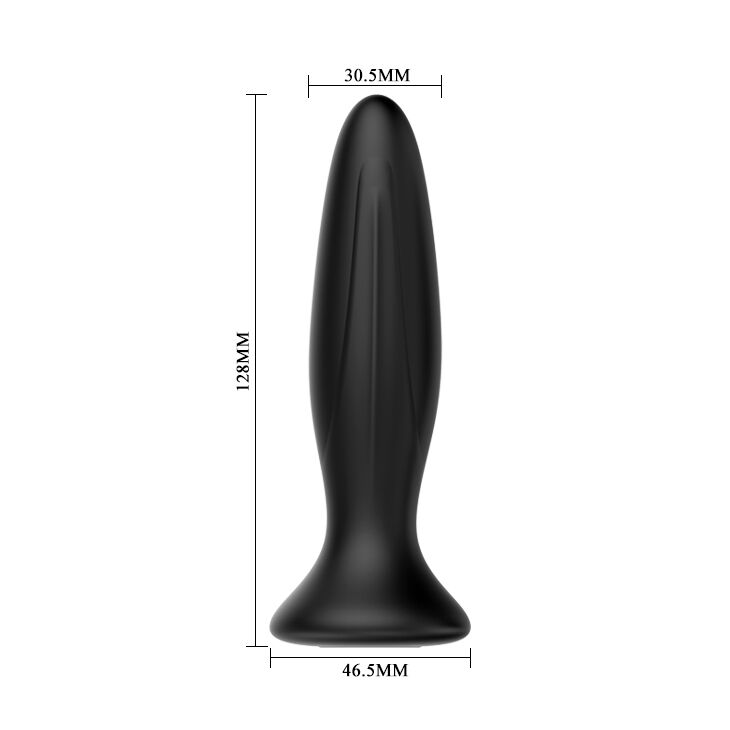MR PLAY PLUG ANAL VIBRATEUR NOIR RECHARGEABLE — vue arrière