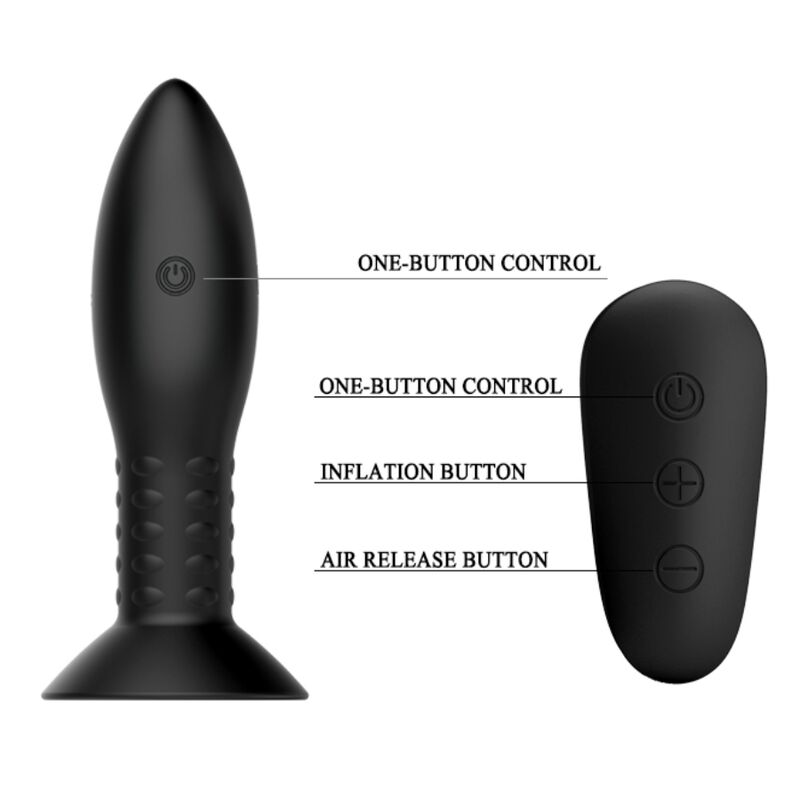 MR PLAY PLUG TÉLÉCOMMANDE BILLES TOURNANTES NOIRES — vue arrière