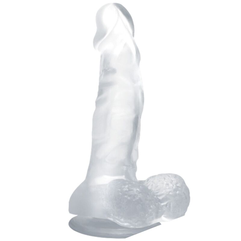 BAILE - Gode Réaliste Avec Ventouse Et Testicules 16.7 Cm Transparent