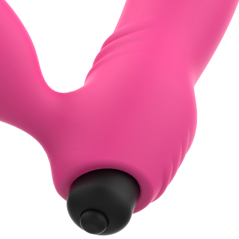 OHMAMA VIBRATORS VIBRATEUR BIX DOUBLE STIMULATION ÉDITION NOËL ROSE — accessoires inclus