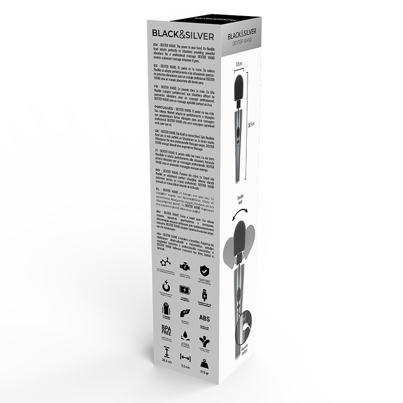 BLACK&SILVER Baguette Massage Dexter — vue arrière