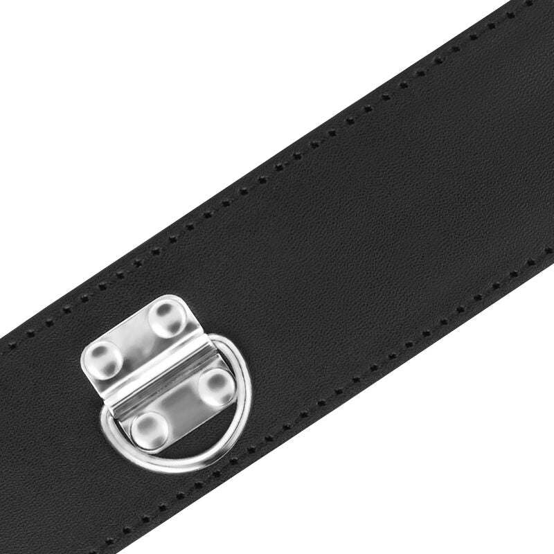 DARKNESS BONDAGE Collier Bdsm Serrure Noire — vue arrière