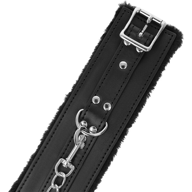 DARKNESS BONDAGE Menottes Bdsm Doublées Noires — vue arrière