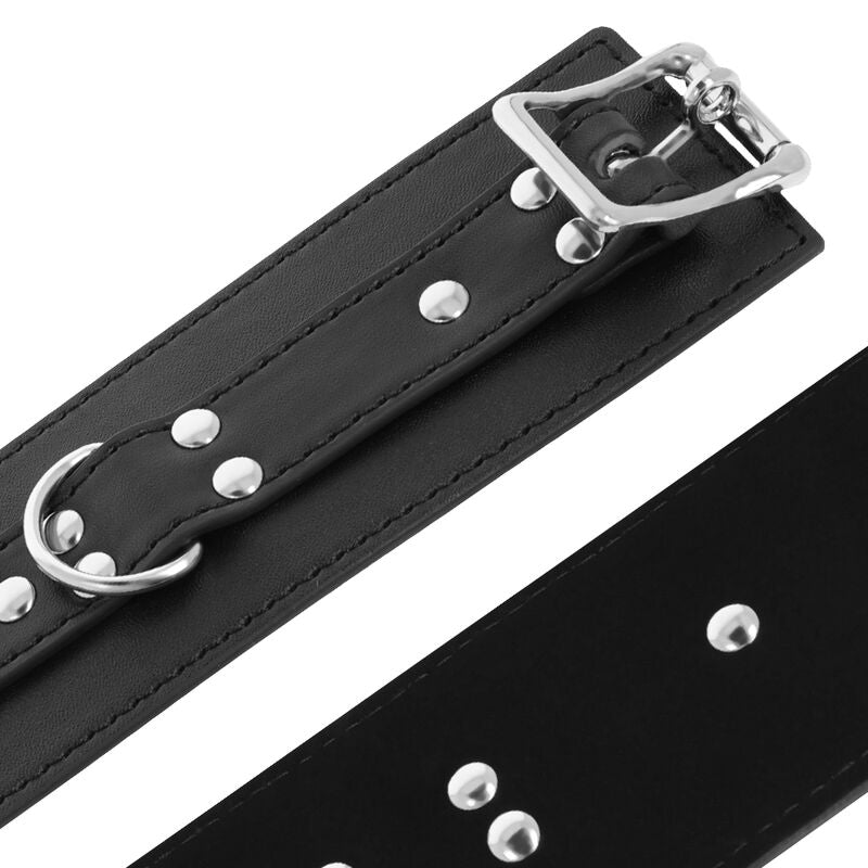 DARKNESS BONDAGE Menottes Cuir Noir — vue arrière
