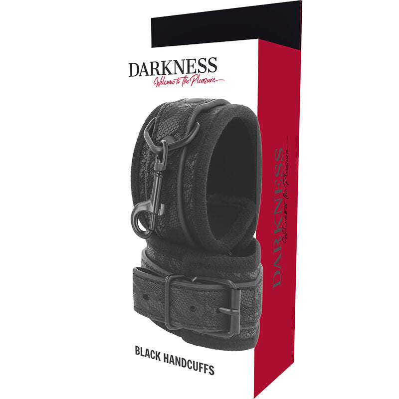 DARKNESS BONDAGE MENOTTES BDSM LUXE NOIRES — accessoires inclus