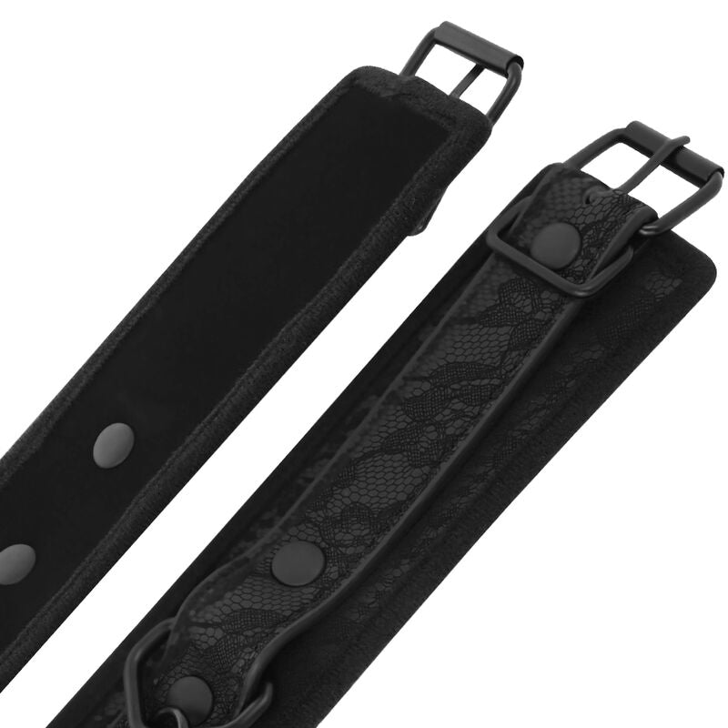 DARKNESS BONDAGE MENOTTES BDSM LUXE NOIRES — vue arrière