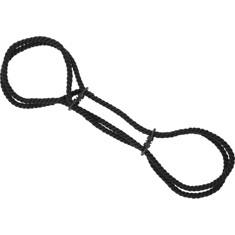 DARKNESS BONDAGE Menottes Corde Ou Menottes Cheville 100% Coton — vue détaillée