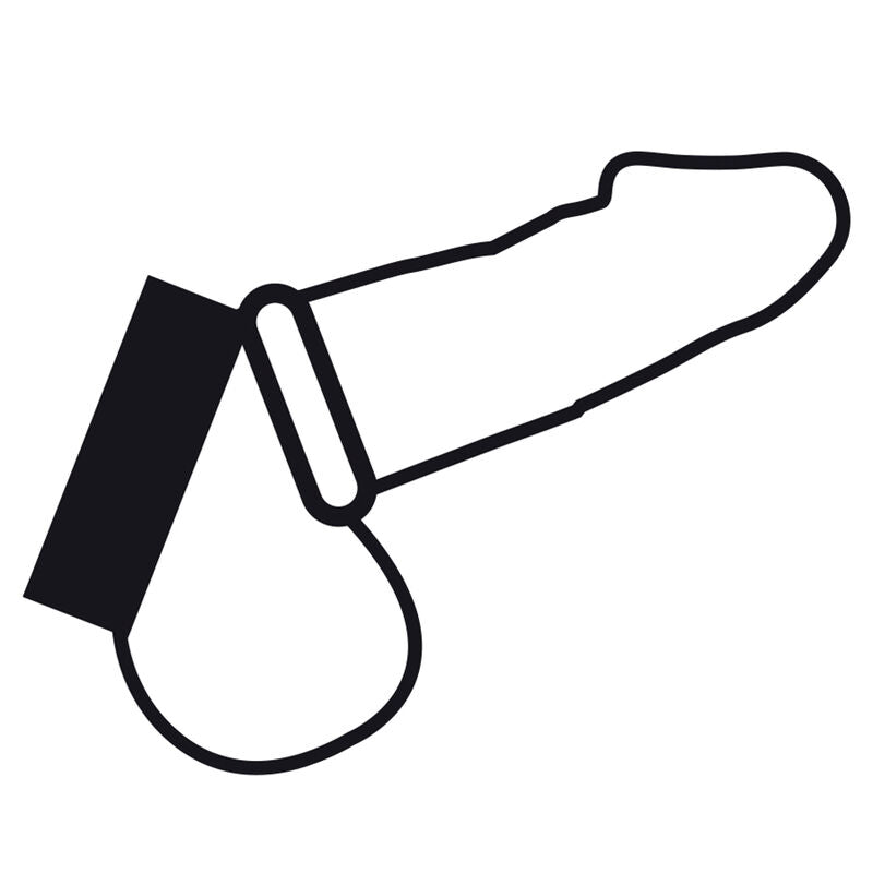 DARKNESS BONDAGE ANNEAU MÉTALLIQUE PÉNIS TESTICULES — vue arrière