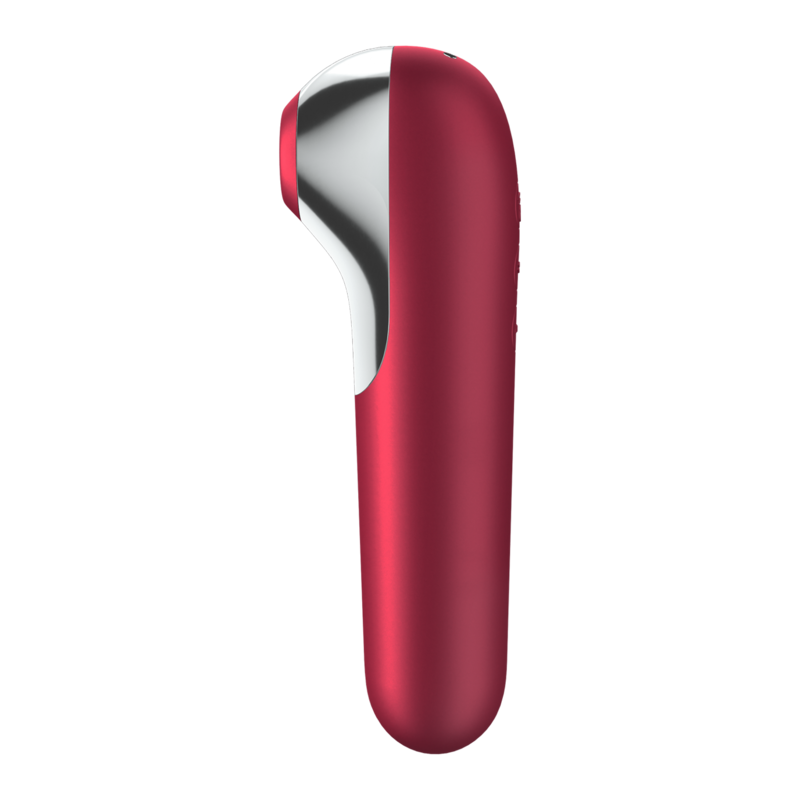SATISFYER CONNECT Vibrateur Aspiration Dual Love Air Pulsé Rouge — vue détaillée