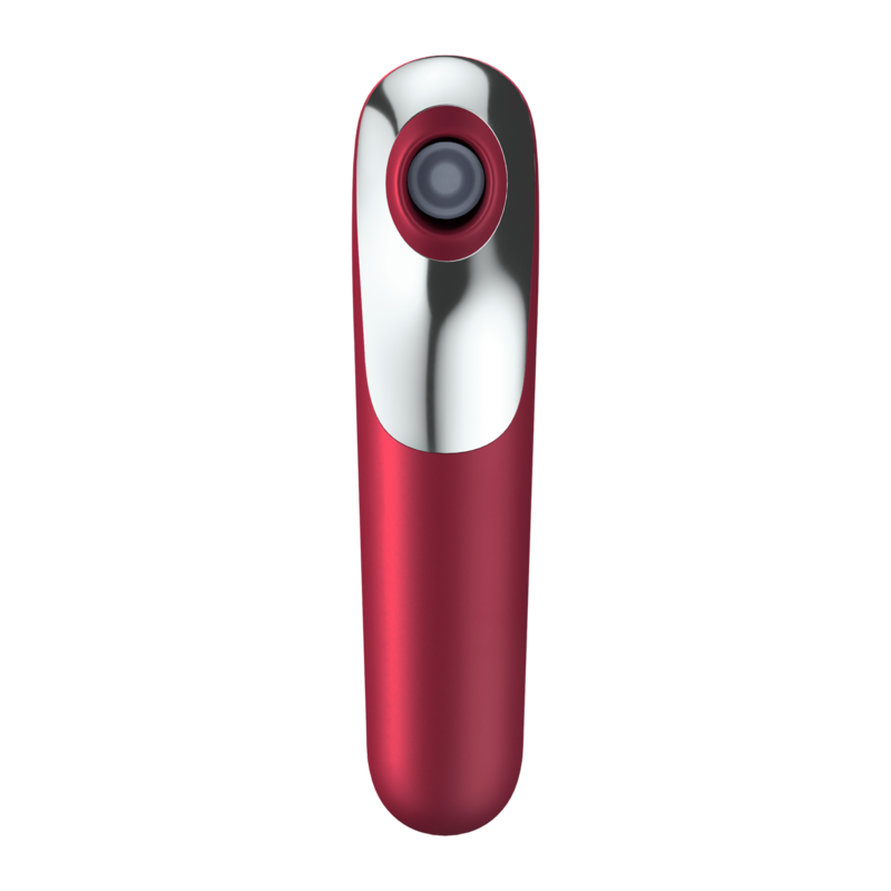 SATISFYER CONNECT Vibrateur Aspiration Dual Love Air Pulsé Rouge — vue arrière