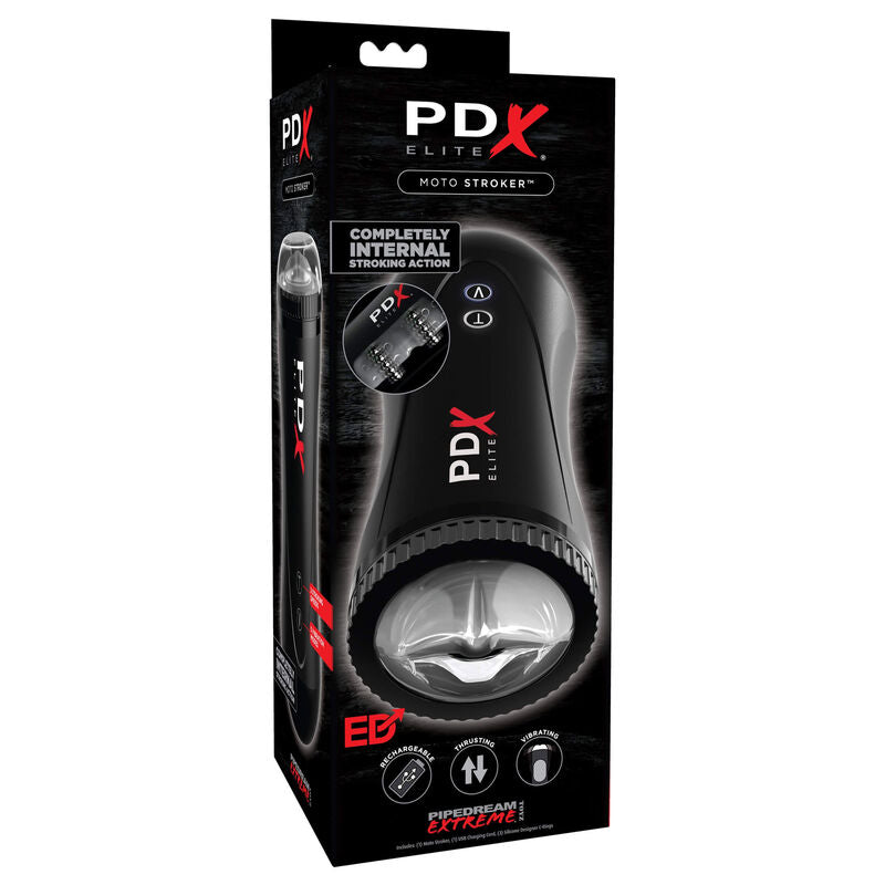 PDX ELITE Masturbateur Moto Stroker — accessoires inclus