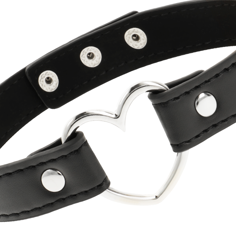 COQUETTE ACCESSORIES Collier Cuir Vegan Femme Accessoire Coeur — vue arrière