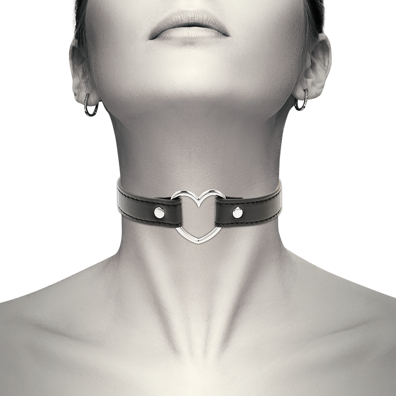 COQUETTE ACCESSORIES Collier Cuir Vegan Femme Accessoire Coeur — vue détaillée