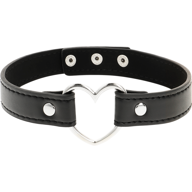COQUETTE ACCESSORIES Collier Cuir Vegan Femme Accessoire Coeur — vue alternative