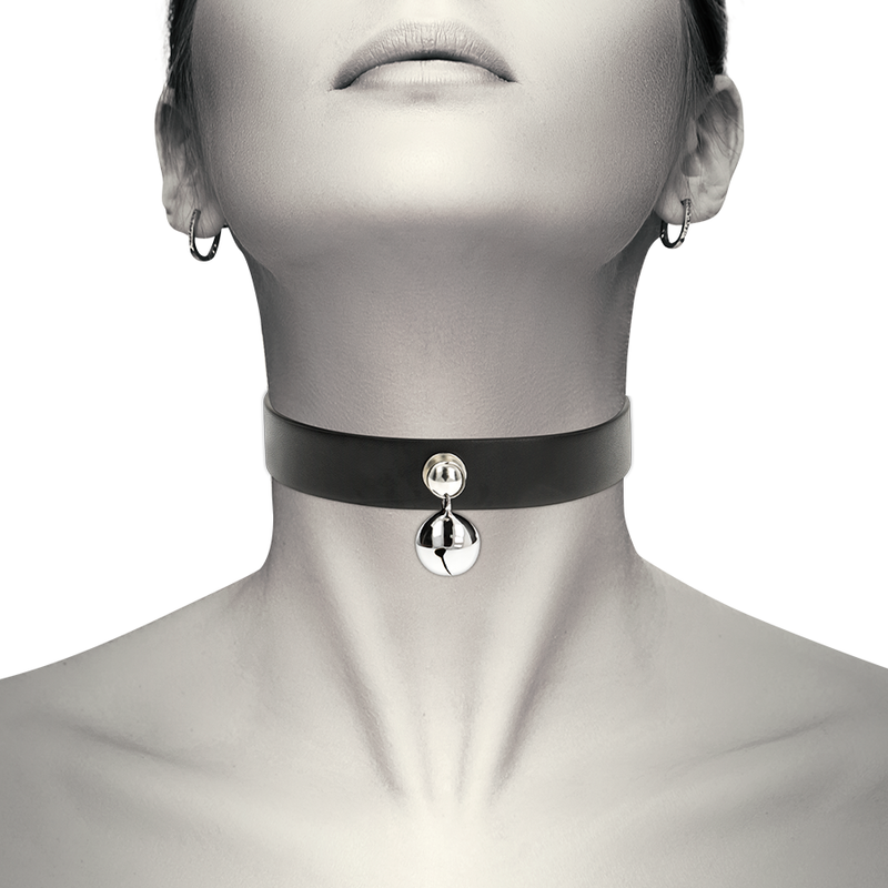 COQUETTE ACCESSORIES Collier Cuir Vegan Femme Hochet Accessoire — vue détaillée