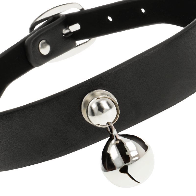 COQUETTE ACCESSORIES Collier Cuir Vegan Femme Hochet Accessoire — vue arrière