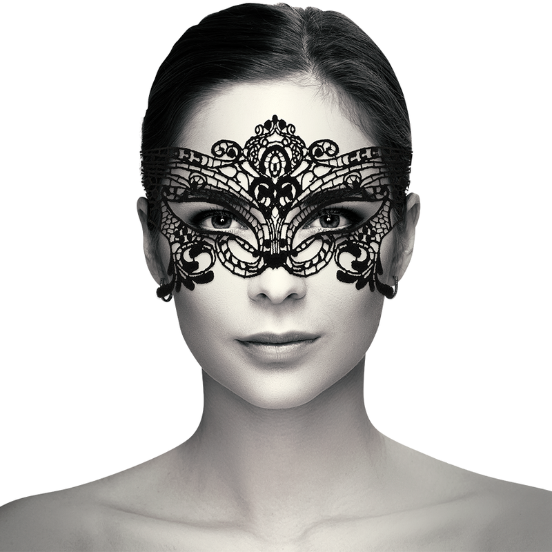 COQUETTE ACCESSORIES Masque Large Dentelle Noire — vue détaillée