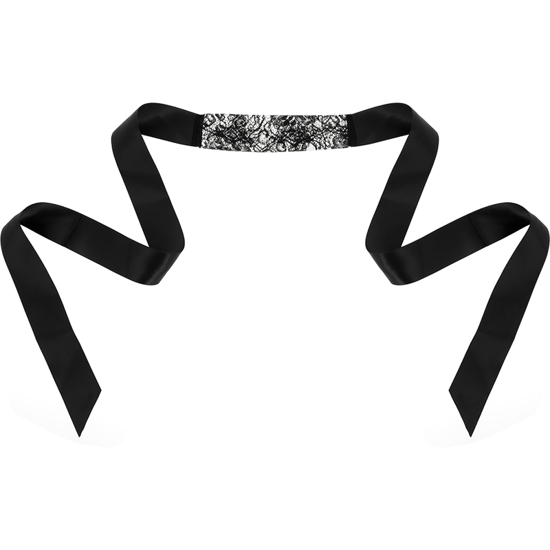 COQUETTE ACCESSORIES Masque Dentelle Noire Ruban — vue alternative
