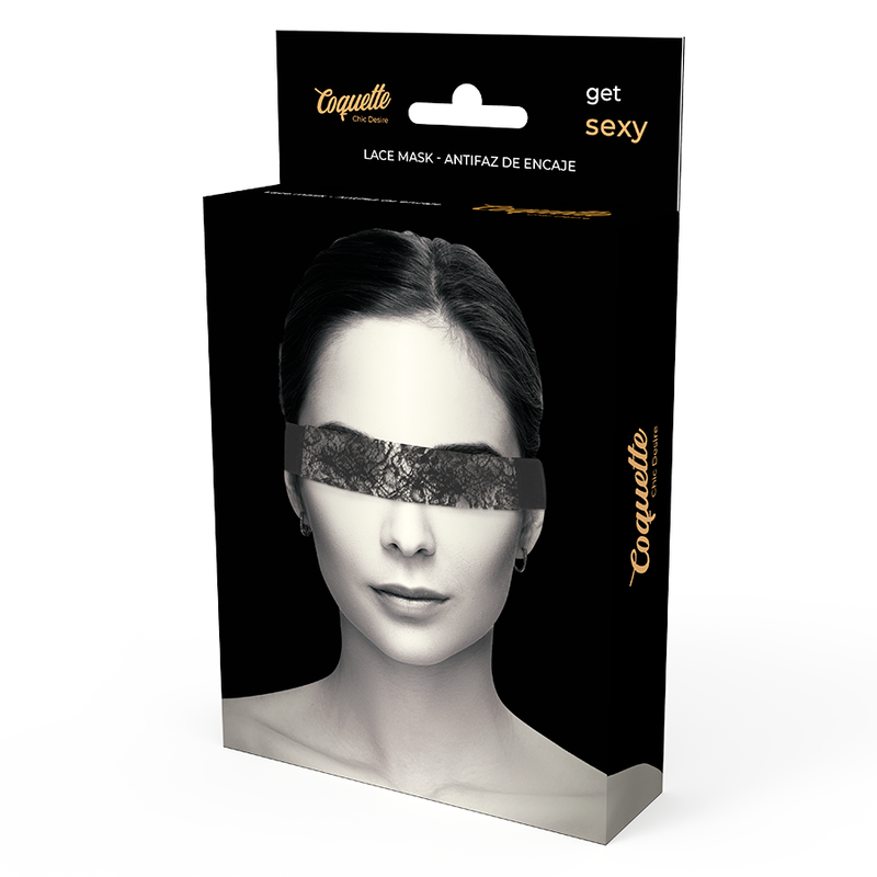 COQUETTE ACCESSORIES Masque Dentelle Noire Ruban — accessoires inclus