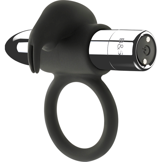 BLACK&SILVER - Bague Rechargeable Burton 10 Modes De Vibration