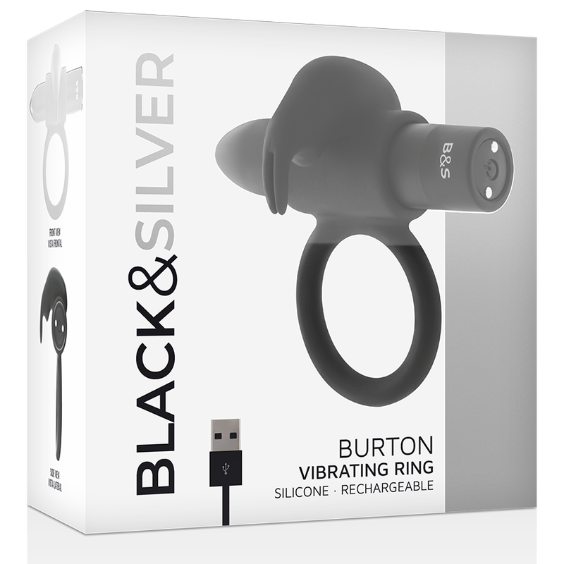 BLACK&SILVER BURTON RING 10 MODES VIBRATION NOIR — vue alternative