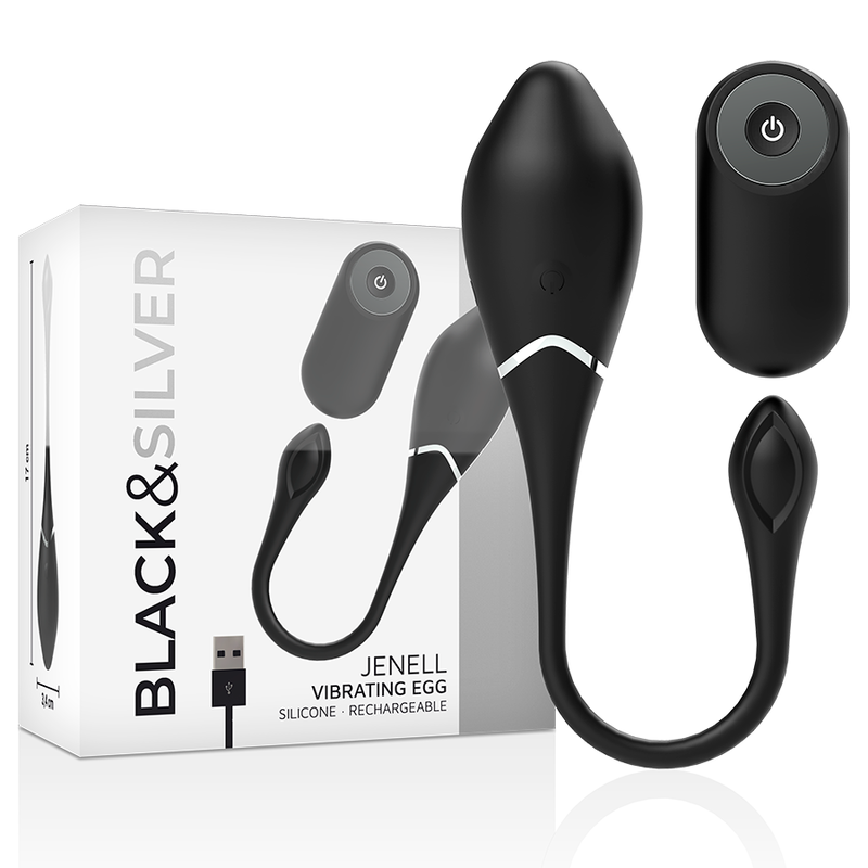 BLACK&SILVER Uf Vibrant Rechargeable Jenell - Aura Intime