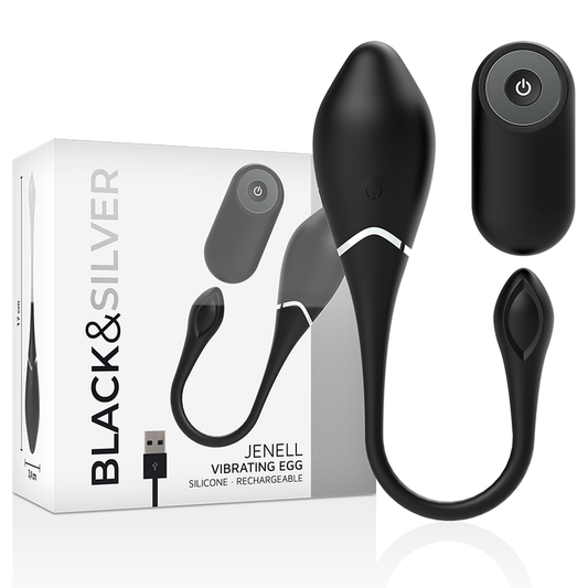 BLACK&SILVER Uf Vibrant Rechargeable Jenell - Aura Intime