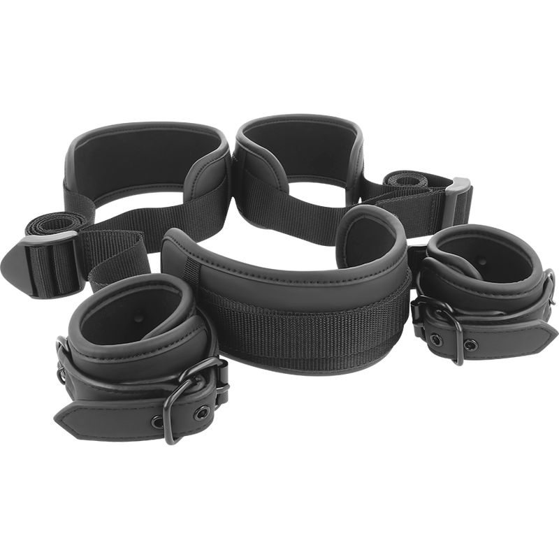 FETISH SUBMISSIVE BONDAGE Position Jambes Ouvertes Menottes Doublées Noprène — vue alternative