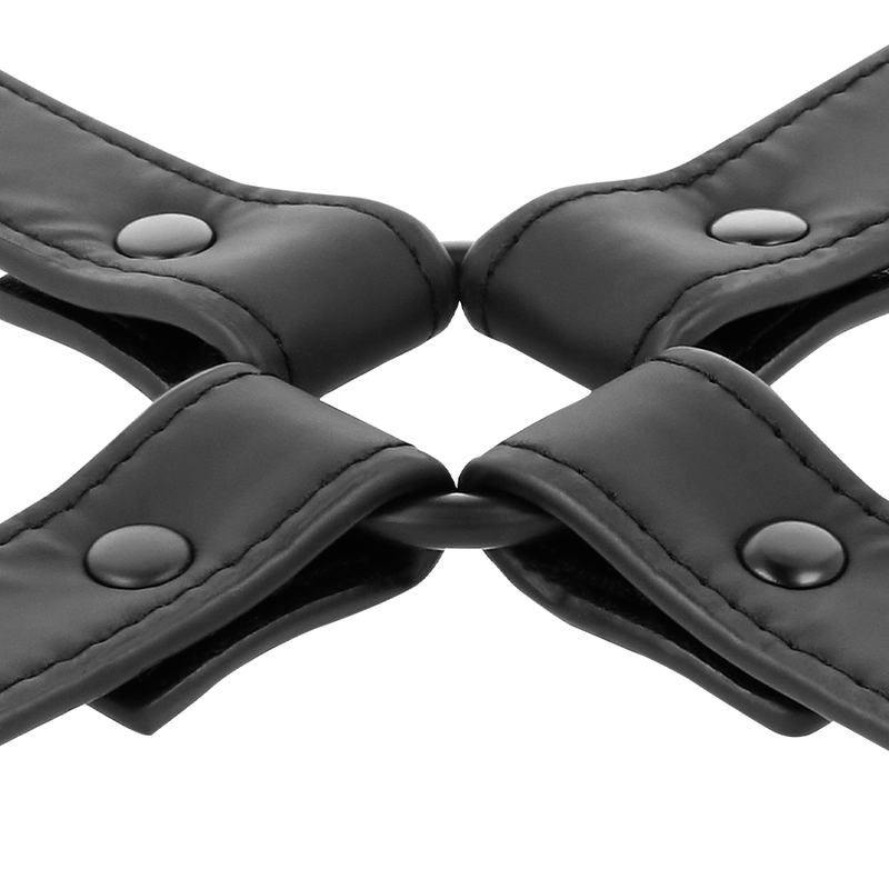 FETISH SUBMISSIVE BONDAGE Union Menottes Cuir Végan — vue arrière