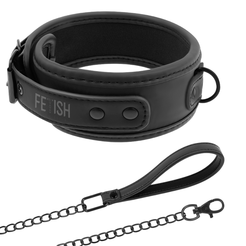 FETISH SUBMISSIVE BONDAGE Collier Chaîne Doublure Noprène - Aura Intime