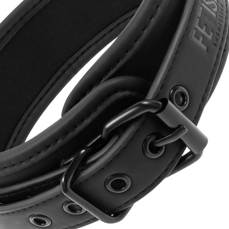 FETISH SUBMISSIVE BONDAGE Collier Chaîne Doublure Noprène — vue arrière