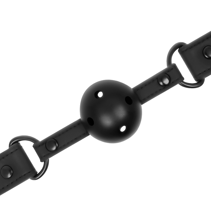 FETISH SUBMISSIVE BONDAGE Bâillon Respirant Végétalien — vue arrière