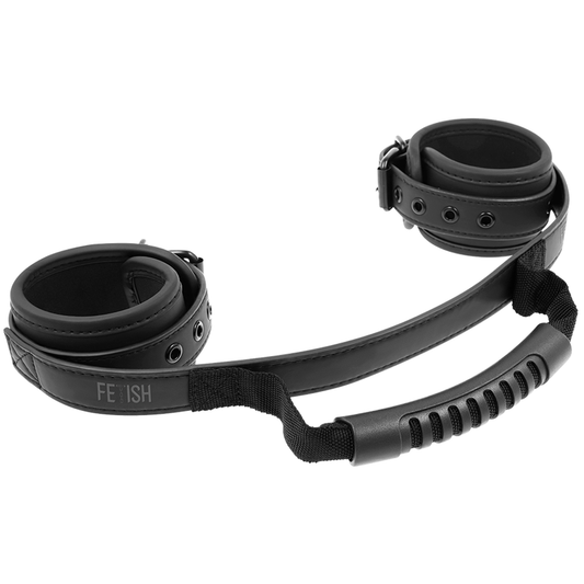 FETISH SUBMISSIVE BONDAGE Menottes Doublure Noprène Poignée - Aura Intime