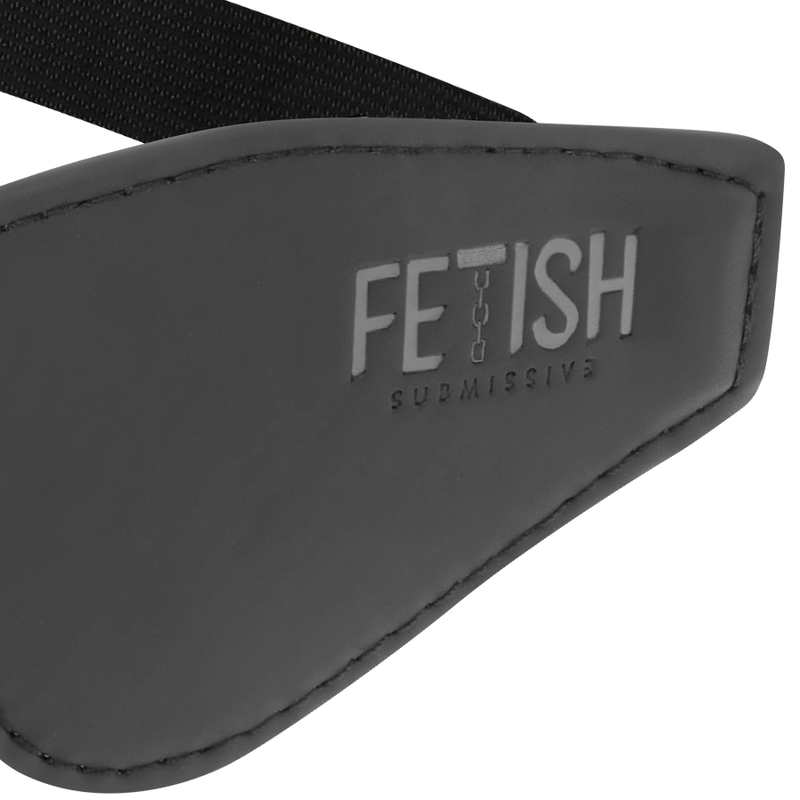 FETISH SUBMISSIVE BONDAGE Masque Cuir Végan Doublure Noprène — vue alternative