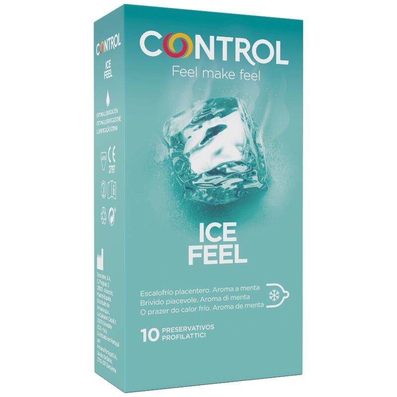 CONTROL CONDOMS Effet Ice Feel Cool 10 Unités - Aura Intime