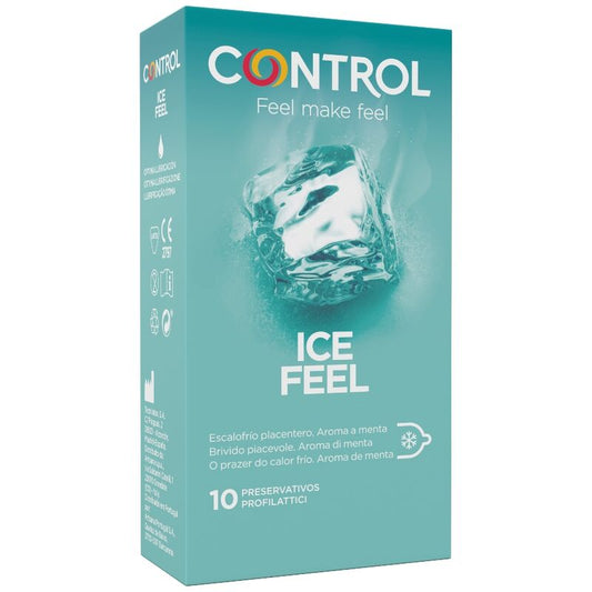 CONTROL CONDOMS Effet Ice Feel Cool 10 Unités - Aura Intime