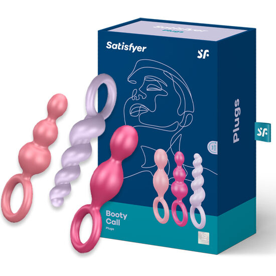 SATISFYER PLUGS Jeu Bouchons Anal 3 Pcs Tricolore — vue détaillée