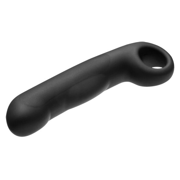 ELECTRASTIM Gode Ovid Silicone Noir — accessoires inclus