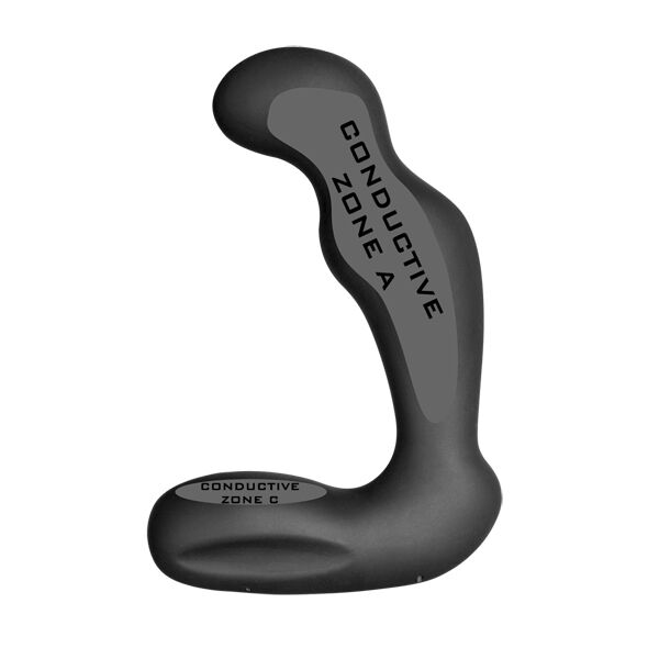 ELECTRASTIM Massage Prostate Sirius Silicone Noir — accessoires inclus