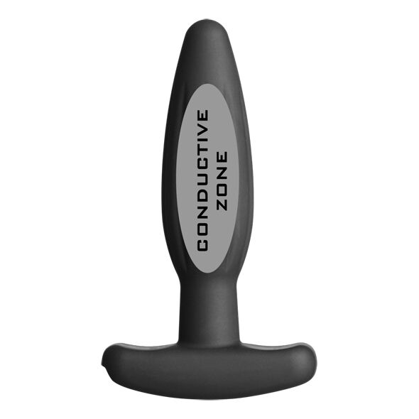 ELECTRASTIM Silicone Noir Rocker Anal Plug Petit — vue détaillée