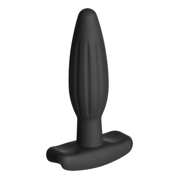 ELECTRASTIM Silicone Noir Rocker Anal Plug Petit — vue alternative